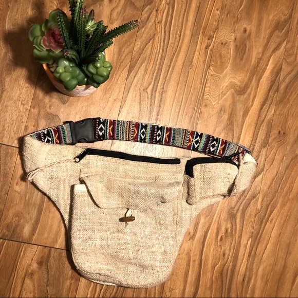 American Vintage Handbags - Hemp Fanny Pack Bohemian Style